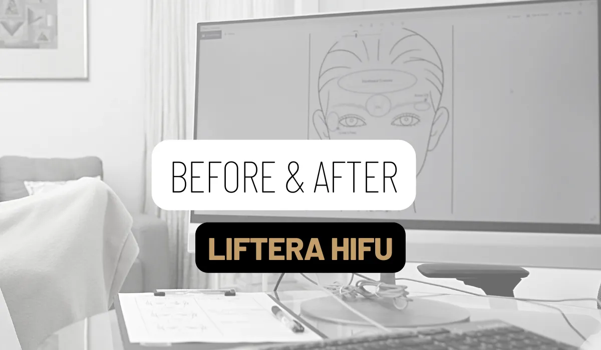 Before and after Liftera HIFU